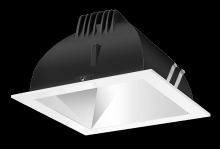 RAB Lighting NDLED4SD-WNHC-M-W - RECESSED DOWNLIGHTS 12 LUMENS NDLED4SD 4 INCH SQUARE UNIVERSAL DIMMING WALL WASHER BEAM SPREAD 400