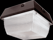 RAB Lighting VAN3F32QT/PC2 - VANDALPROOF 2400 LUMENS VAN3 9 INCH X 9 INCH CEILING MOUNT 32W CFL-QT LAMP 277V PHOTOCELL