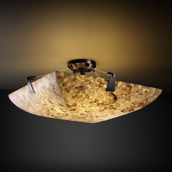 24" Semi-Flush Bowl w/ Tapered Clips