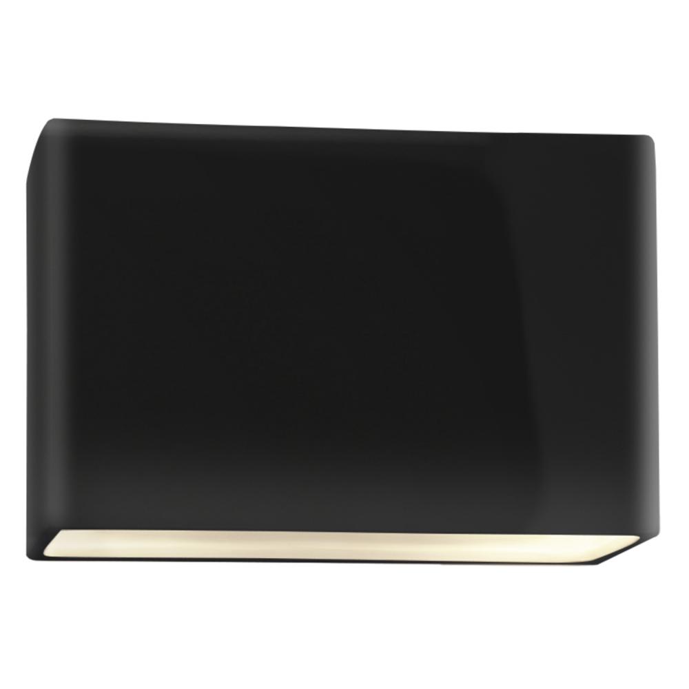 Small ADA Wide Rectangle LED Wall Sconce - Open Top & Bottom