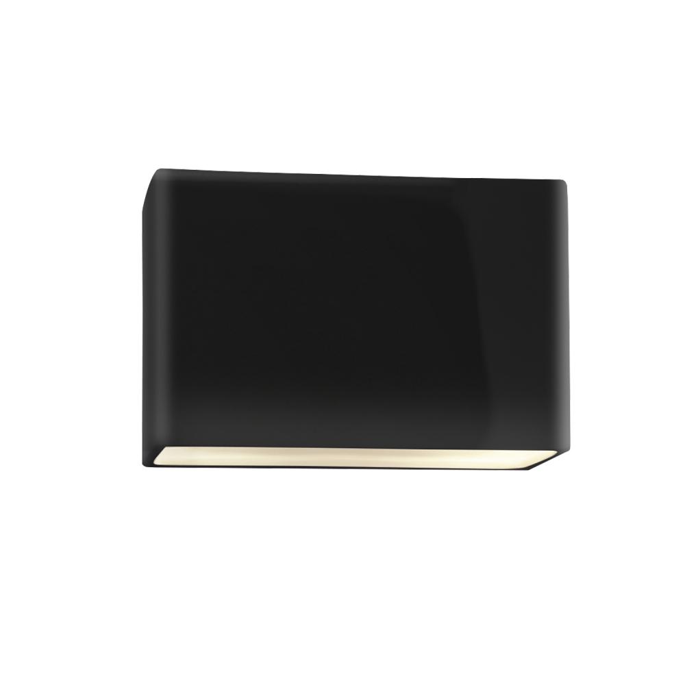 Large ADA Wide Rectangle LED Wall Sconce - Open Top & Bottom