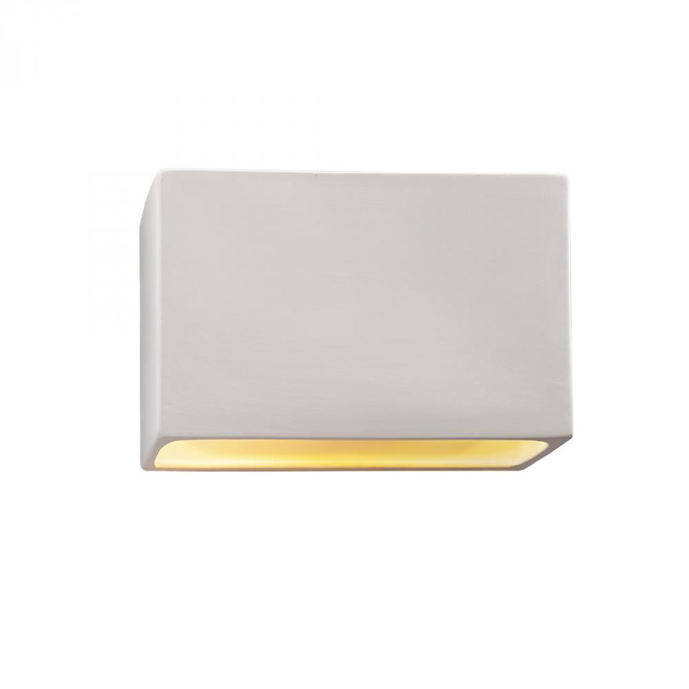 Large ADA Wide Rectangle LED Wall Sconce - Open Top & Bottom