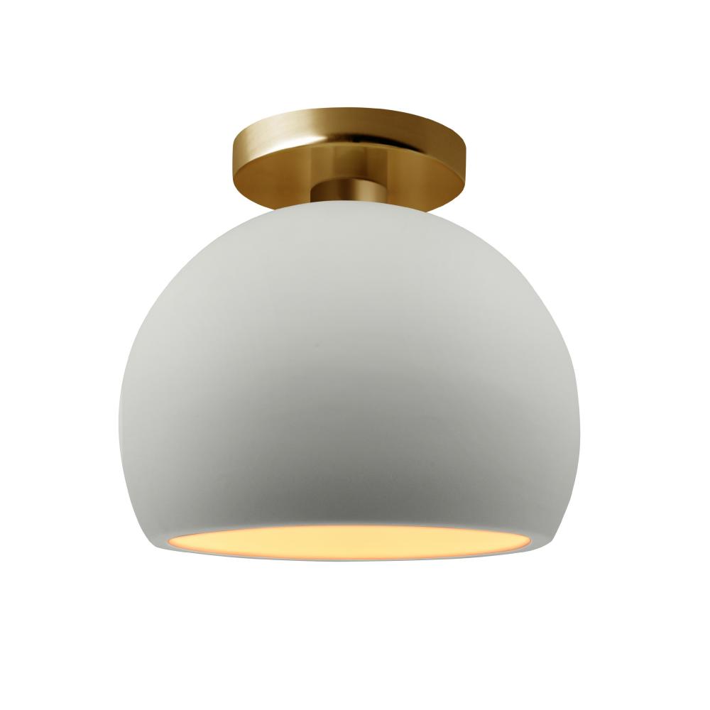 Small Globe Semi-Flush