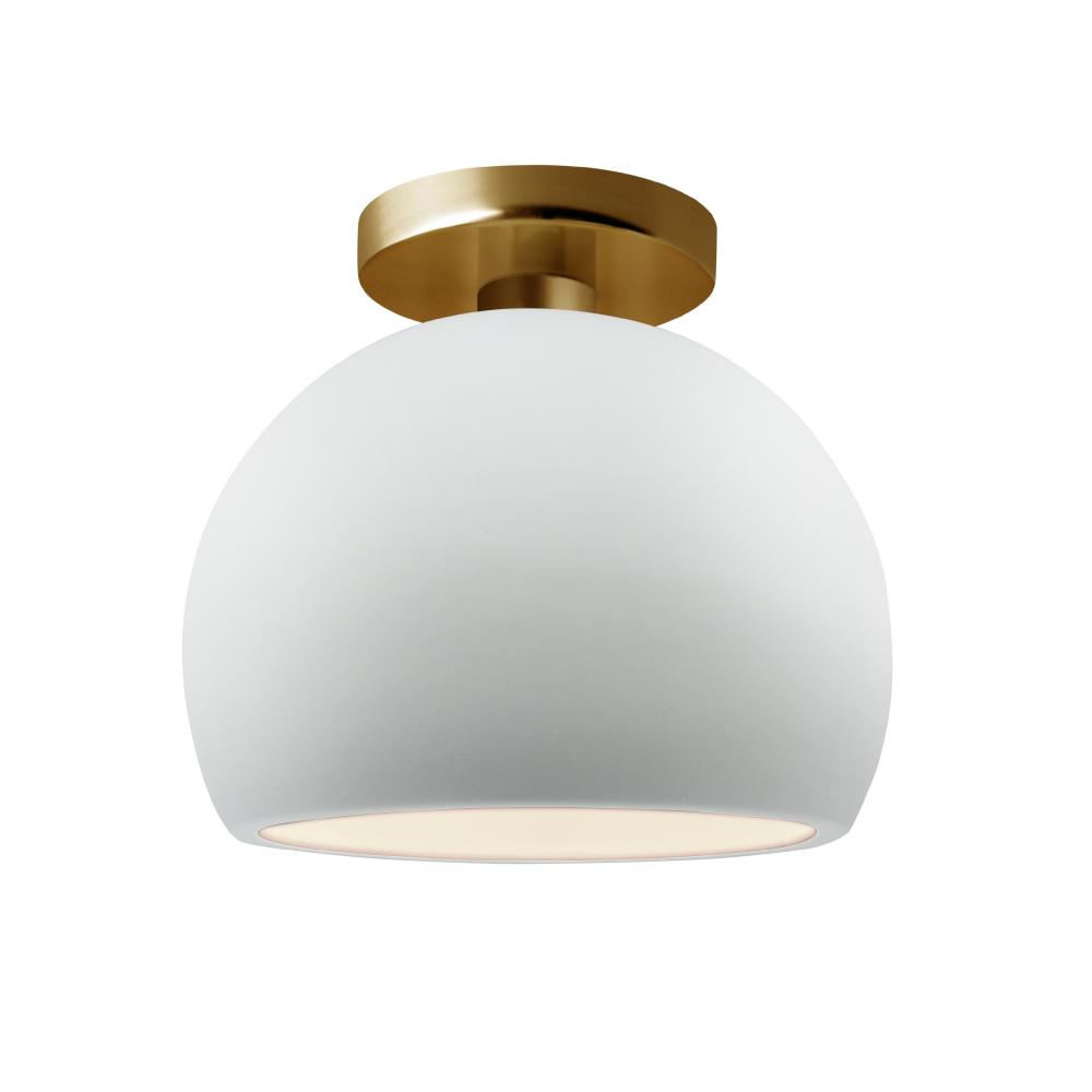 Small Globe Semi-Flush