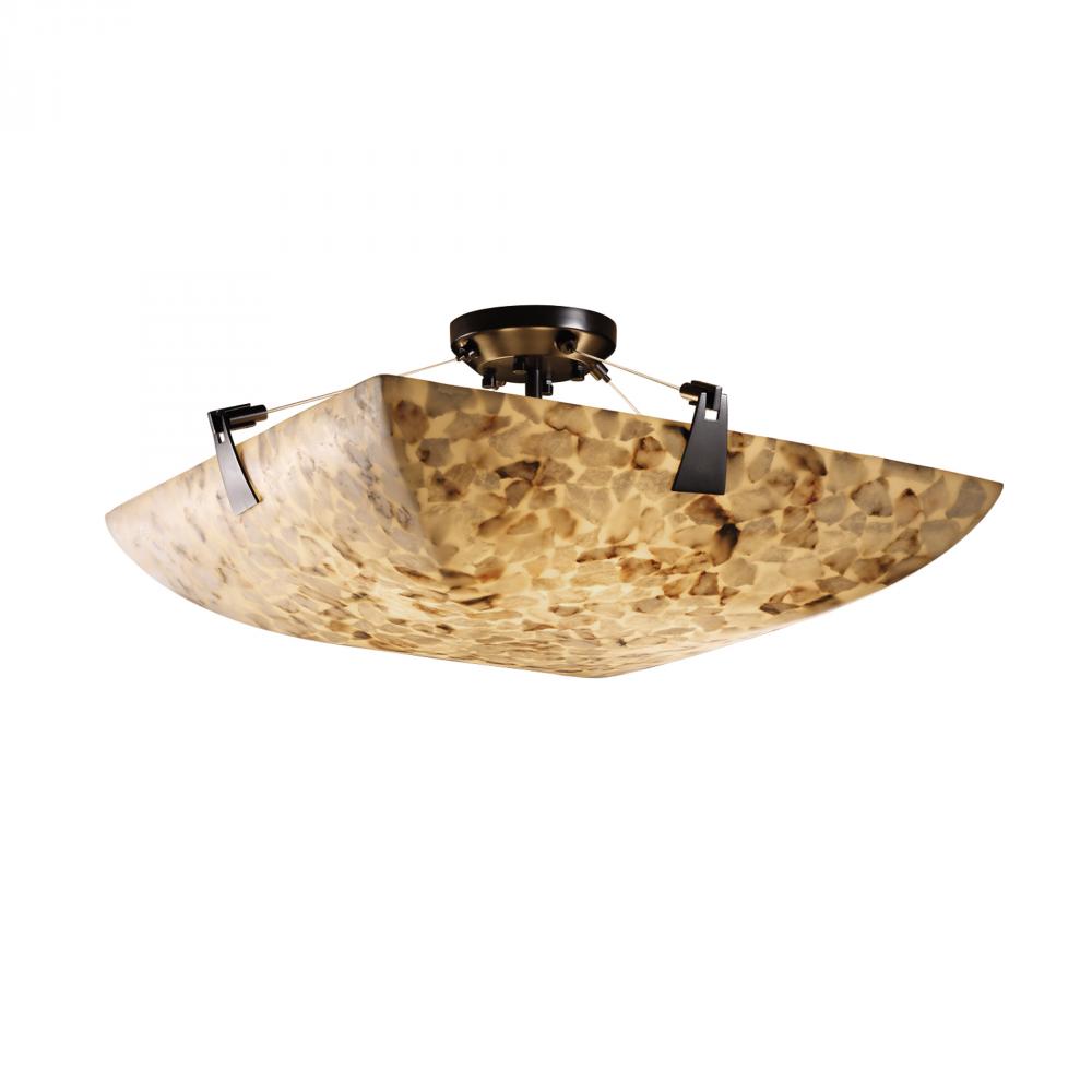 24" Semi-Flush Bowl w/ Tapered Clips