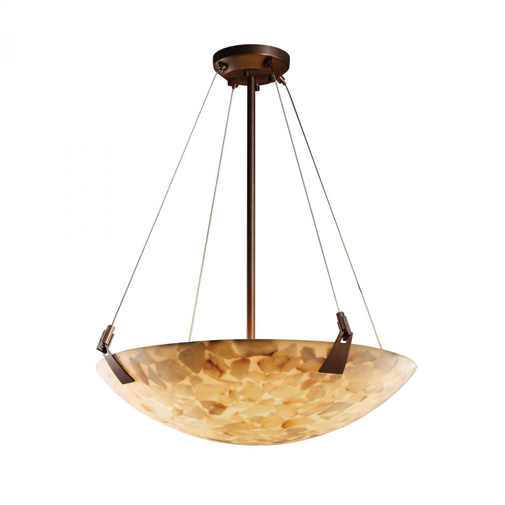 24" LED Pendant Bowl w/ Tapered Clips