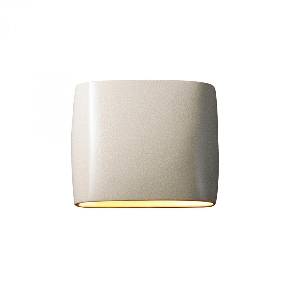 Wide ADA Oval LED Wall Sconce - Closed Top