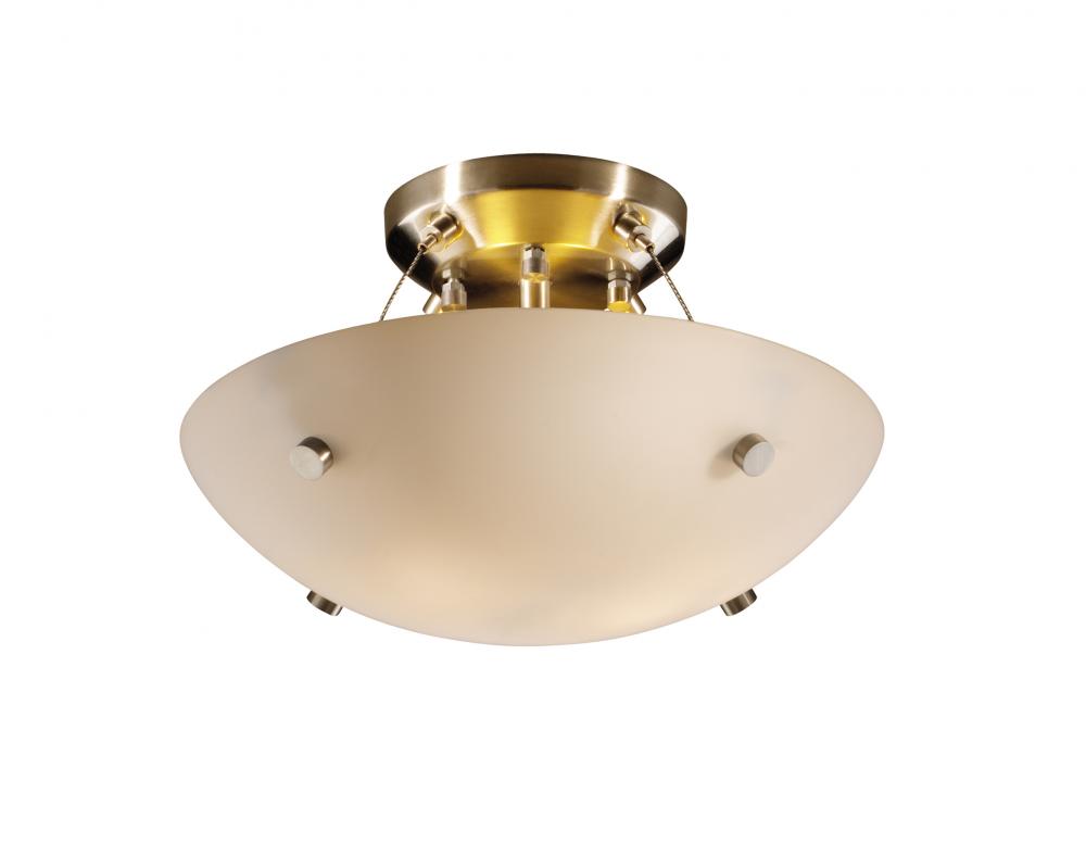 14" LED Semi-Flush Bowl w/ Finials