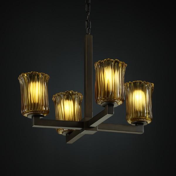 Modular 4-Light Chandelier