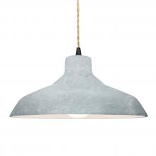 Justice Design Group CER-6265-CONC-MBLK-BEIG-TWST - Large Loft 1-Light Pendant