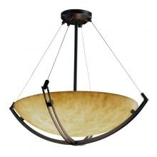 Justice Design Group CLD-9727-35-DBRZ - 48" Pendant Bowl w/ Crossbar