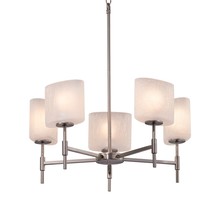 Justice Design Group FSN-8410-30-FRCR-NCKL - Union 5-Light Chandelier