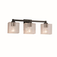 Justice Design Group FSN-8433-55-SEED-MBLK - Regency 3-Light Bath Bar