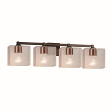 Justice Design Group FSN-8434-55-SEED-DBRZ - Regency 4-Light Bath Bar