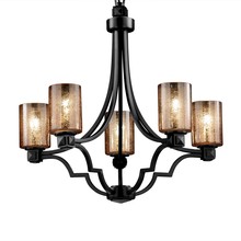 Justice Design Group FSN-8500-15-OPAL-NCKL - Argyle 5-Light Chandelier