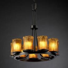 Justice Design Group GLA-8766-16-WTFR-NCKL - Dakota 9-Light Ring Chandelier