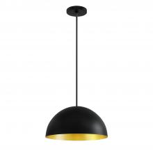 Justice Design Group NSH-9845-CBGD - Elias 14&#34; 1-Light Dome Pendant