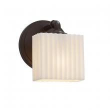 Justice Design Group PNA-8467-55-PLET-DBRZ - Bronx ADA 1-Light Wall Sconce