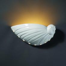 Justice Design Group CER-3720-WHT-LED1-1000 - Abalone Shell LED Wall Sconce