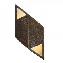 Justice Design Group CER-5835-HBVN - Small ADA Rhomboid LED Wall Sconce