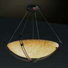 Justice Design Group CLD-9727-35-DBRZ-LED6-6000 - 48" LED Pendant Bowl w/ Crossbar