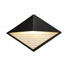 Justice Design Group CER-5600W-CRB - ADA Diamond Outdoor LED Wall Sconce (Downlight)