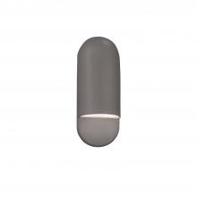 Justice Design Group CER-5620-GRY-LED1-1000 - Small ADA Capsule LED Wall Sconce