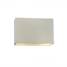 Justice Design Group CER-5650W-MAT-LED2-2000 - Large ADA Rectangle (Outdoor) LED Wall Sconce - Closed Top