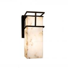 Justice Design Group ALR-8646W-DBRZ - Structure 1-Light Large Wall Sconce - Outdoor