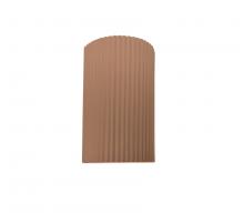 Justice Design Group CER-5740-ADOB-LED1-1000 - Small ADA LED Pleated Cylinder Wall Sconce