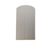 Justice Design Group CER-5745-BIS-LED1-1000 - Large ADA LED Pleated Cylinder Wall Sconce