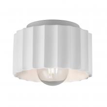 Justice Design Group CER-6183W-WHT - Gear Outdoor Flush-Mount