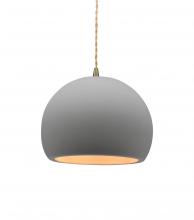 Justice Design Group CER-6530-BIS-ABRS-BEIG-TWST - Small Globe 1-Light Pendant