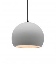 Justice Design Group CER-6530-BIS-MBLK-BKCD - Small Globe 1-Light Pendant