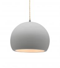 Justice Design Group CER-6533-BIS-NCKL-BEIG-TWST - Medium Globe 1-Light Pendant