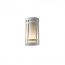 Justice Design Group CER-7495-BIS-LED2-2000 - Large LED Craftsman Window - Open Top & Bottom