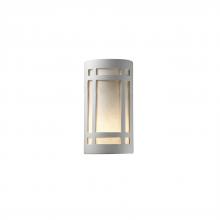Justice Design Group CER-7495W-BIS-LED1-1000 - Large LED Craftsman Window - Open Top & Bottom (Outdoor)