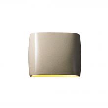 Justice Design Group CER-8855-CRK-LED2-2000 - Wide ADA Oval LED Wall Sconce- Open Top & Bottom