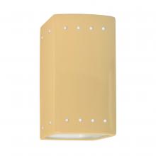 Justice Design Group CER-0925-MYLW-LED1-1000 - Small LED Rectangle w/ Perfs - Open Top & Bottom