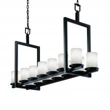 Justice Design Group CLD-8769-10-MBLK - Dakota 14-Light Bridge Chandelier (Short)