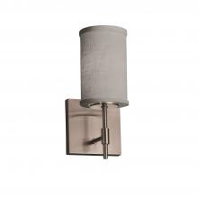 Justice Design Group FAB-8411-10-GRAY-NCKL - Union 1-Light Wall Sconce (Short)