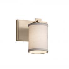 Justice Design Group FAB-8441-10-WHTE-BRSS - Era 1-Light Wall Sconce