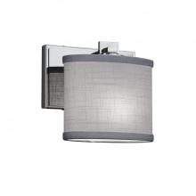 Justice Design Group FAB-8447-30-GRAY-CROM - Era ADA 1-Light Wall Sconce