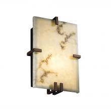 Justice Design Group FAL-5551-DBRZ-LED2-2000 - Clips Rectangle LED Wall Sconce (ADA)