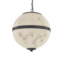 Justice Design Group FAL-8040-MBLK - Imperial 17" Hanging Globe