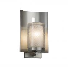 Justice Design Group FSN-7591W-10-WEVE-NCKL - Embark 1-Light Outdoor Wall Sconce