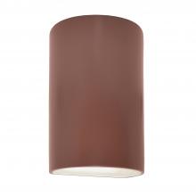 Justice Design Group CER-0940W-CLAY-LED1-1000 - Small LED Cylinder - Closed Top (Outdoor)