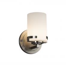 Justice Design Group FSN-8451-10-OPAL-NCKL-LED1-700 - Atlas 1-Light LED Wall Sconce