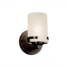 Justice Design Group FSN-8451-10-WEVE-DBRZ-LED1-700 - Atlas 1-Light LED Wall Sconce