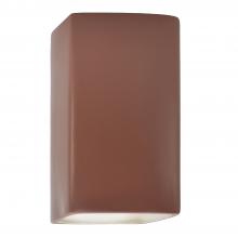 Justice Design Group CER-5950W-CLAY - Large ADA Rectangle - Closed Top (Outdoor)